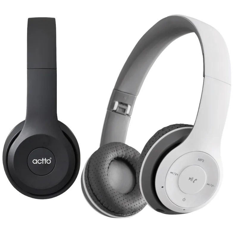 삼성 갤럭시 S25/S24/S23/S22/S21/S20/S10 접이식 핸즈프리 무선 블루투스 헤드셋 헤드폰 가성비 추천, White