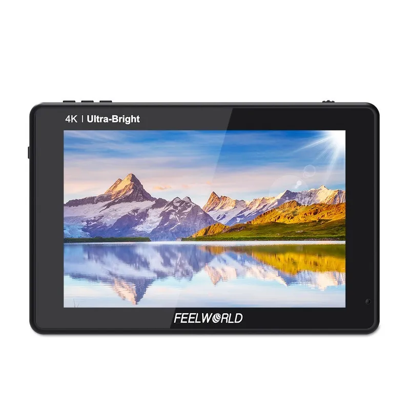 Feelworld lut7s 2200nit 밝기 7인치 터치스크린 촬영모니터링 프리뷰모니터, 1개, LUT7S (970배터리 포함)