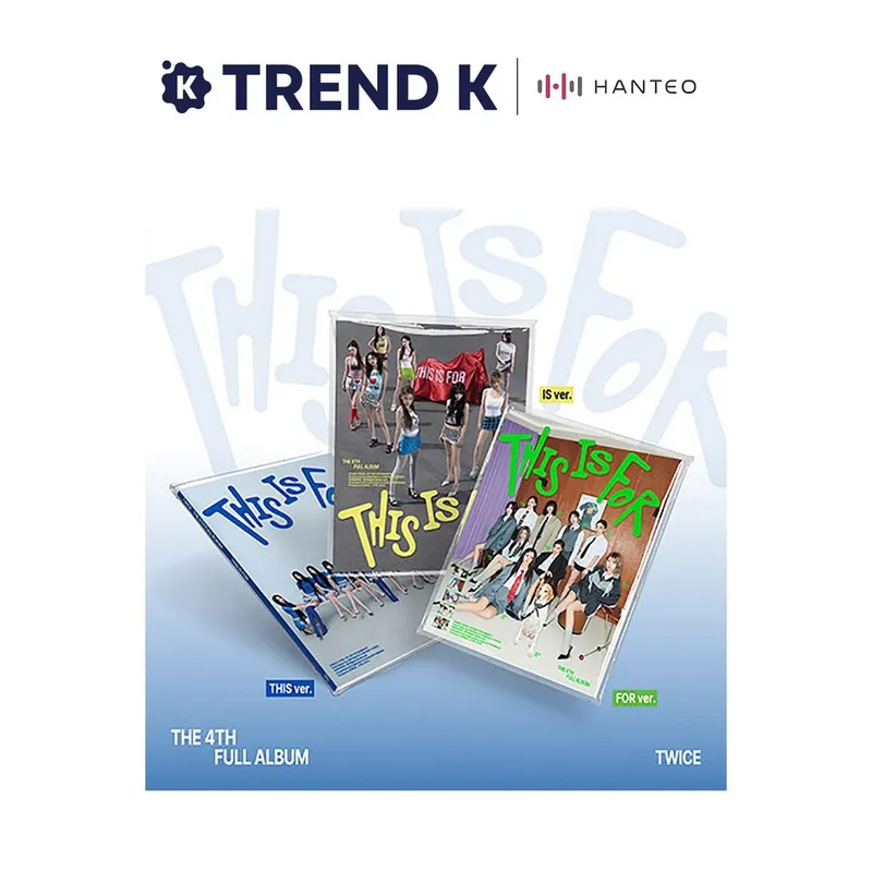 [Trend K 탑로더 증정] 트와이스 정규4집 앨범 [THIS IS FOR] TWICE 디스이즈포 일반반 Ver. (미개봉), THIS Ver(블루)