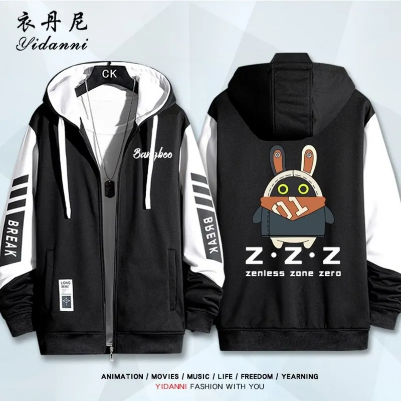 [젠레스존제로] 방부 이아스 01호 집업 후드점퍼 남여공용 봄 가을 겨울 젠존제 프린팅 기모 후드 자켓 점퍼 젠제로