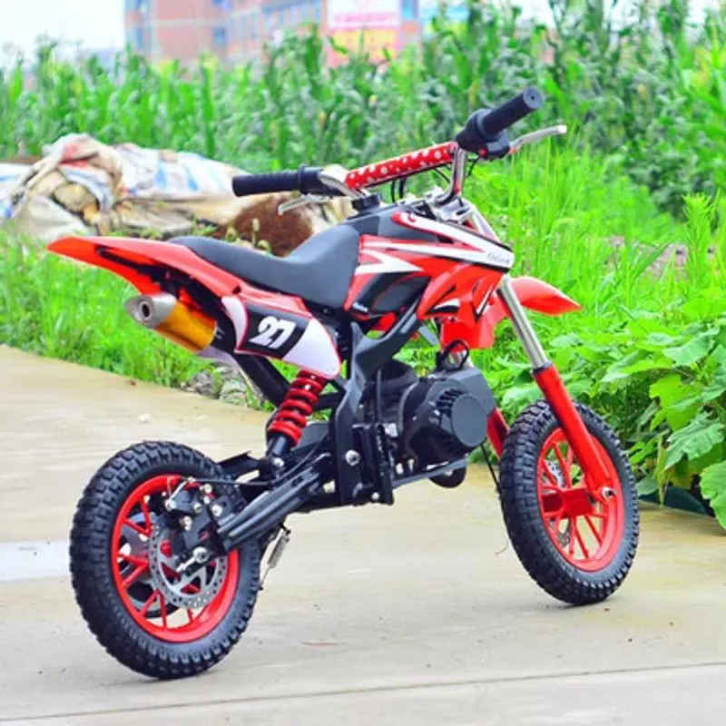 50cc오토바이 입문용 스쿠터 연료 성인 산악 가솔린 배달 오토바이, 상세페이지 참고, 레드