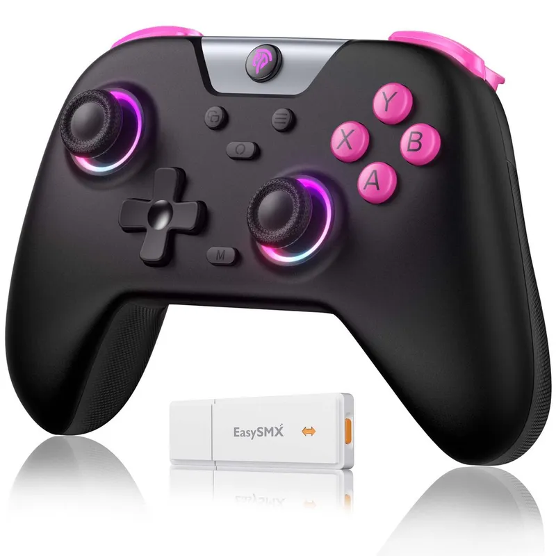 EasySMX X05 게임패드 무선 컨트롤러 PC 스팀덱 안드로이드 iOS 닌텐도 스위치2 호환 조이스틱, 블랙, 1개