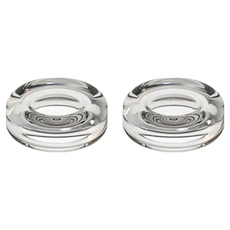 스페이스쉴드 PS 포탈 리전고 로그엘라이 닌텐도 OLED 스팀덱 UMPC 아날로그 스틱 호환 크리스탈 젤리 스틱 캡, 투명, 2개