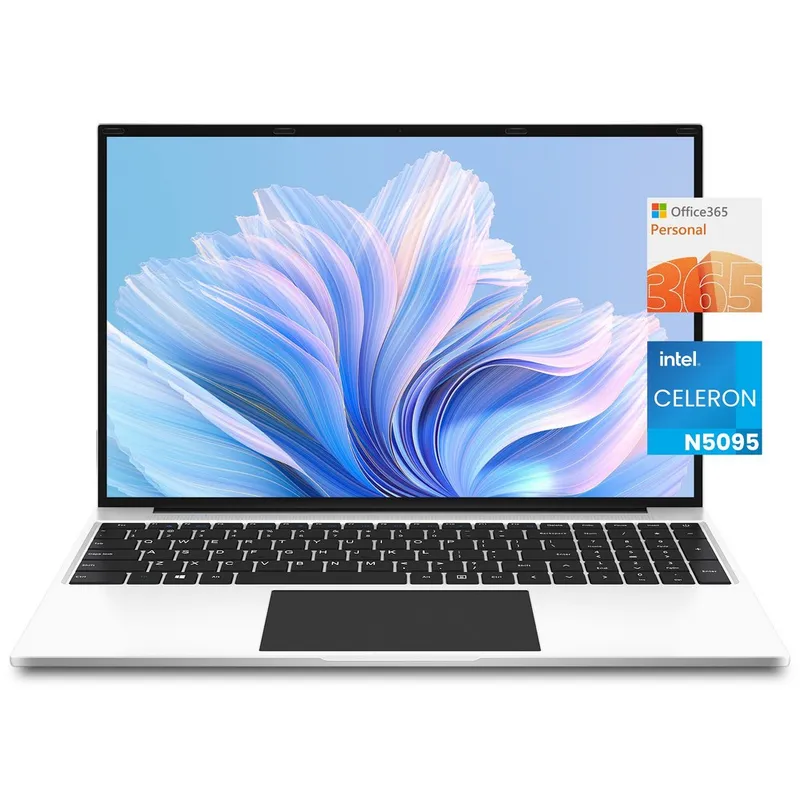 JUMPER 2025 노트북 16인치 화면 대형 셀러론 N5095 512GB SSD+128GB eMMc 16GB RAM office 365사무용 WIN11 home, 흰색, S7max N5095 16, 640GB