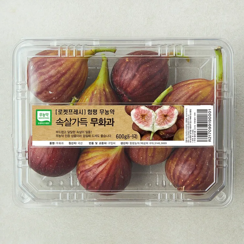 무농약 인증 함평 속살가득 무화과, 1개, 600g
