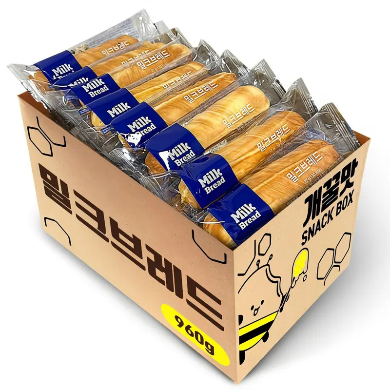대용량 천원빵 밀크브레드 간편아침식사 회사간식, 30개, 32g