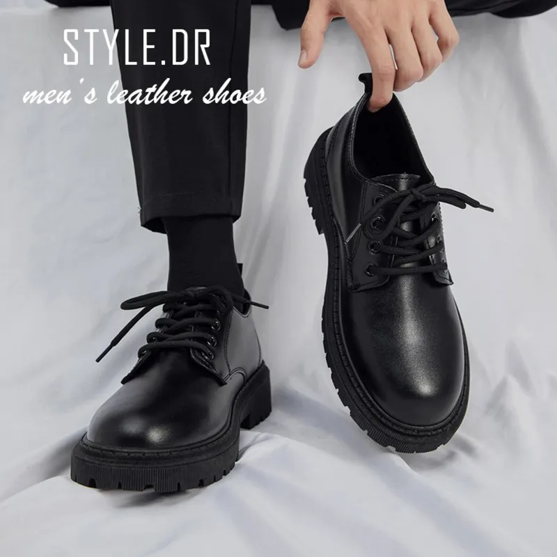 스타일닥터 남자 편안한 무광 구두 키높이 더비슈즈 로퍼 4cm