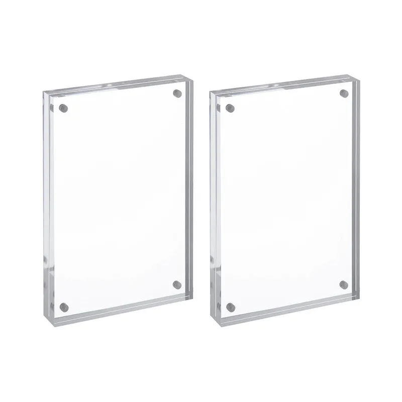 탐사 102x150 4컷 사진 투명 두꺼운 아크릴 액자 디오라마 제작 굿즈, 2개