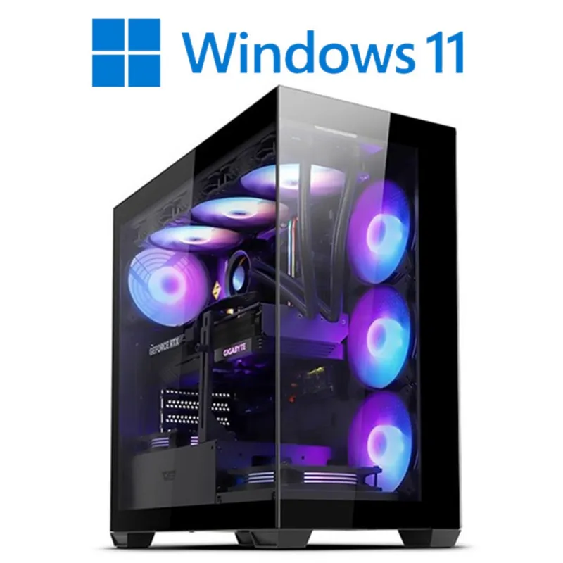 [왕가PC]하이엔드 고사양 데스크탑 3D게임용 더 파이널스 배그 풀옵션 게이밍 조립컴퓨터 롤 오버워치2 국민옵션부터 풀옵션 조립PC, 블랙, b.하이엔드 13번, 2TB, 64GB, WIN11 Home, 지포스 RTX 5080, 라이젠7 9800X3D