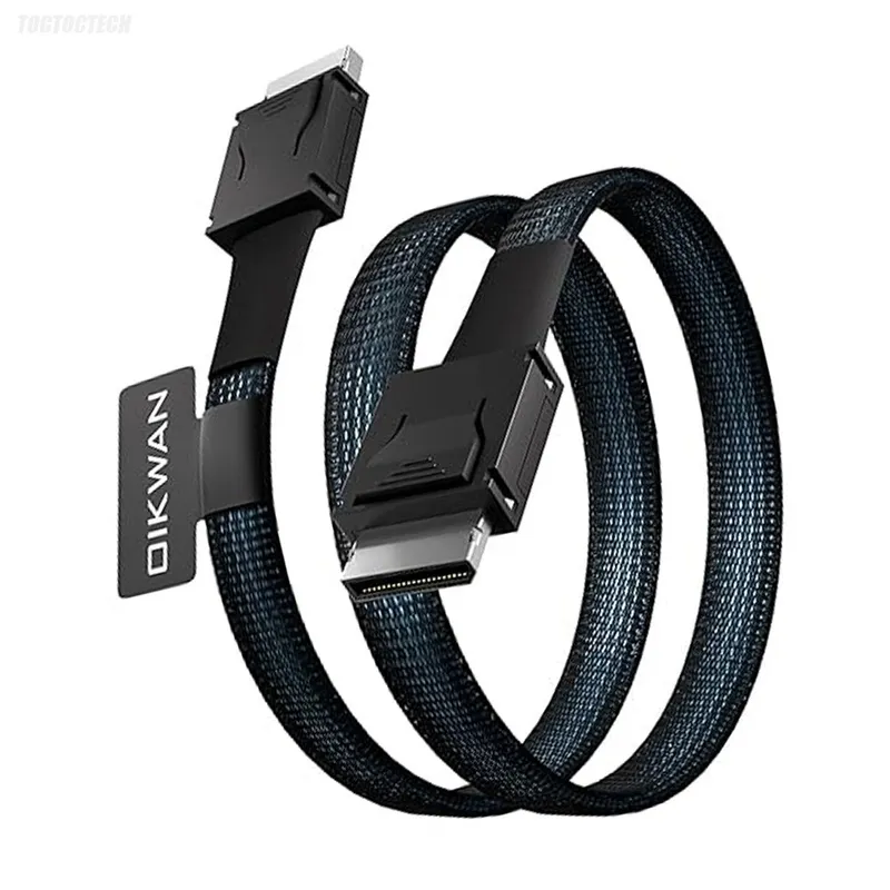 Oculink SFF-8611 케이블 외장그래픽카드 휴대용게임기용, 1개, 블랙