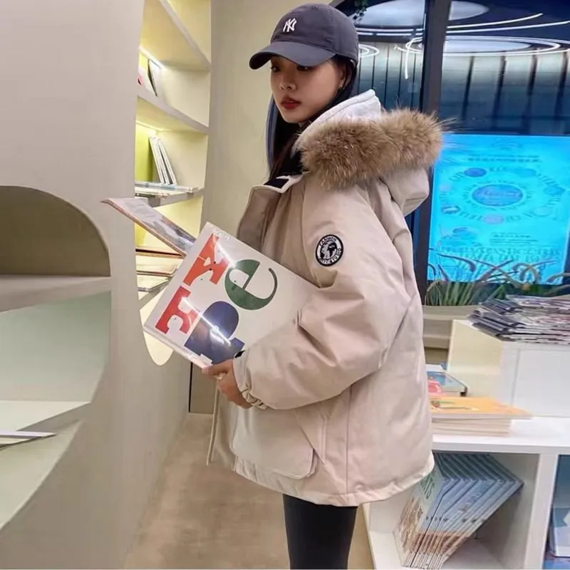 Izeriel 여성 패딩 빅퍼 후드 두꺼운 패딩점퍼 보온 아우터 트렌디 코트 포근한 데일리룩 겨울 학생룩 캠퍼스룩 따뜻한 겨울 자켓 캐주얼 아우터