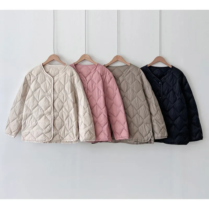 여성 경량 패딩 덕다운 오리털 루즈핏