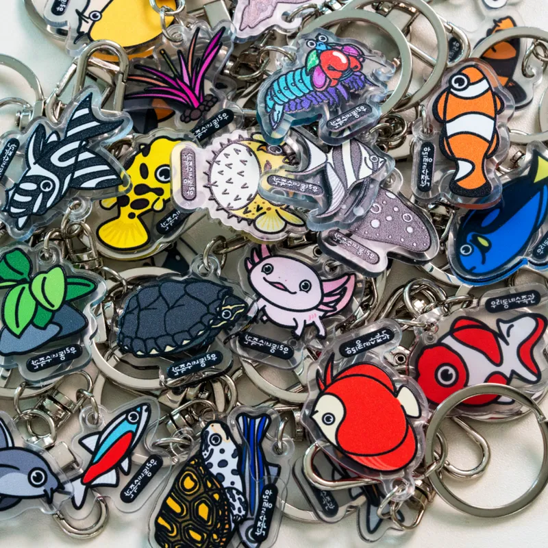 물고기 키링 띠부씰, 1개, 라스보라 키링