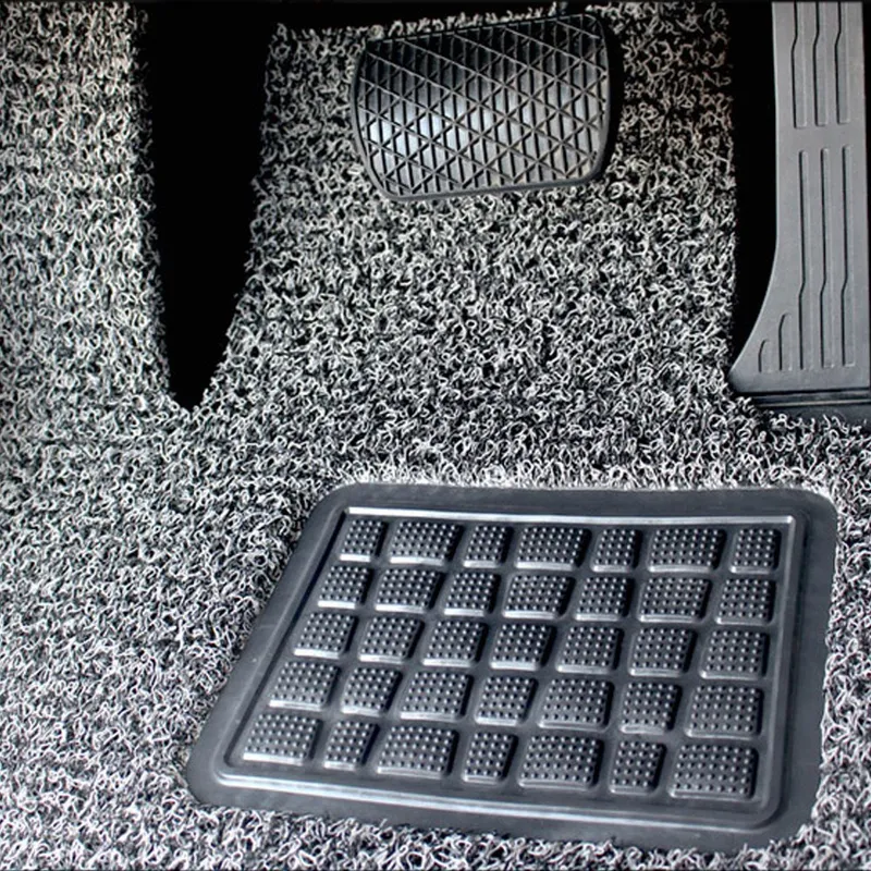 순수 코일 차량용 카매트 확장형 3p, 현대 코나, 그레이 + 블랙