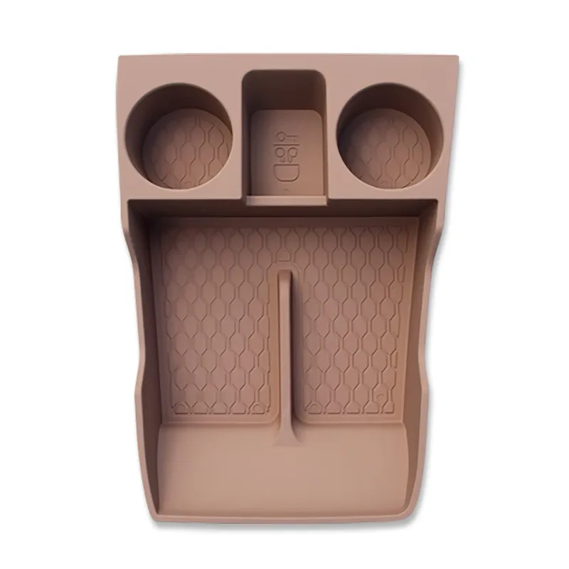 루젠 싼타페 MX5 호환 콘솔트레이 콘솔박스 수납 정리함, 아웃트레이 피칸브라운