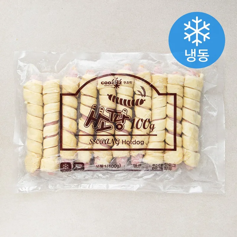 쿠즈락 쏘팡 핫도그 (냉동), 100g, 10개입, 1개