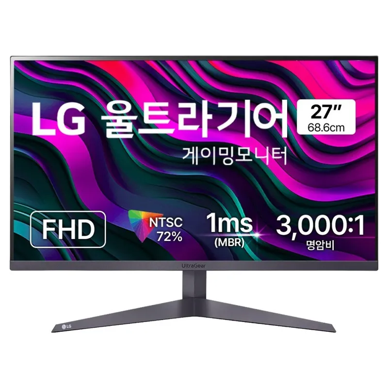 LG전자 FHD 울트라기어 게이밍 모니터, 68.6cm, 27GS50F
