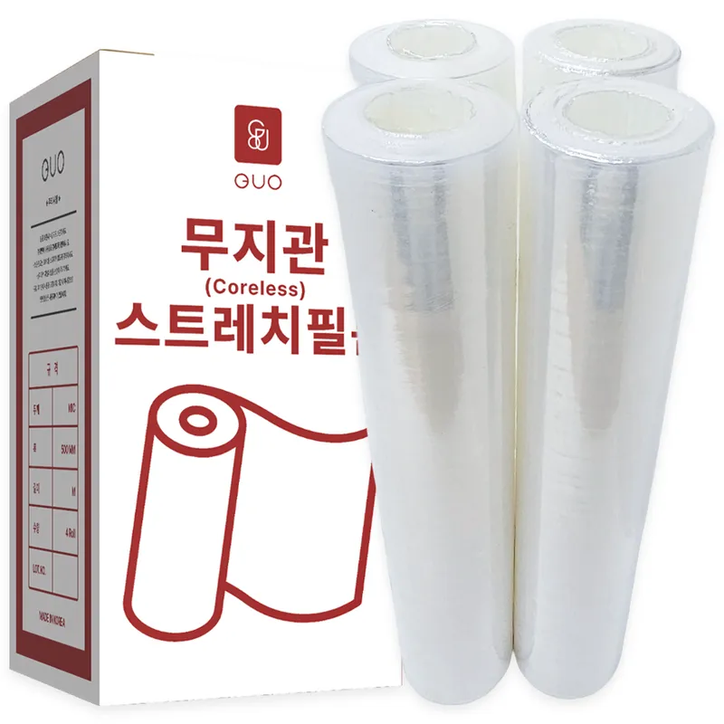 무지관 스트레치필름 포장용랩, 두께 12mic 4롤