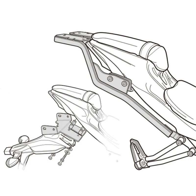 샤드 GSX-R125/S125 17이상 리어캐리어(3P호환가능), 1개