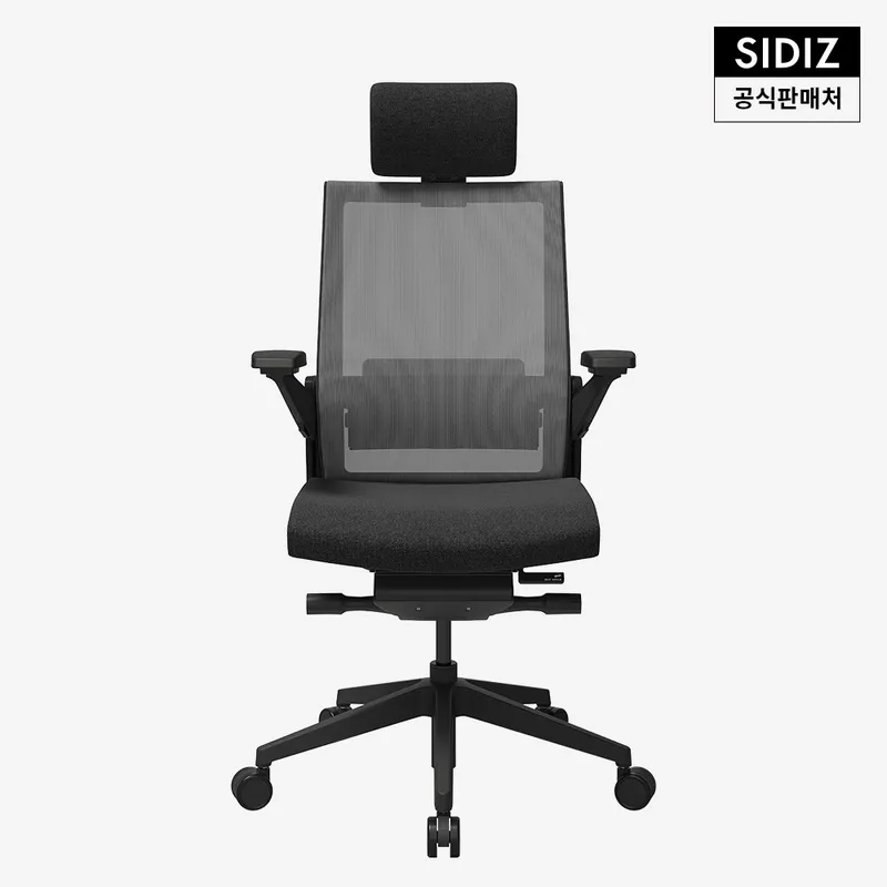 시디즈 T80 컴퓨터 책상 의자 메쉬 (HLDA), 블랙, 차콜