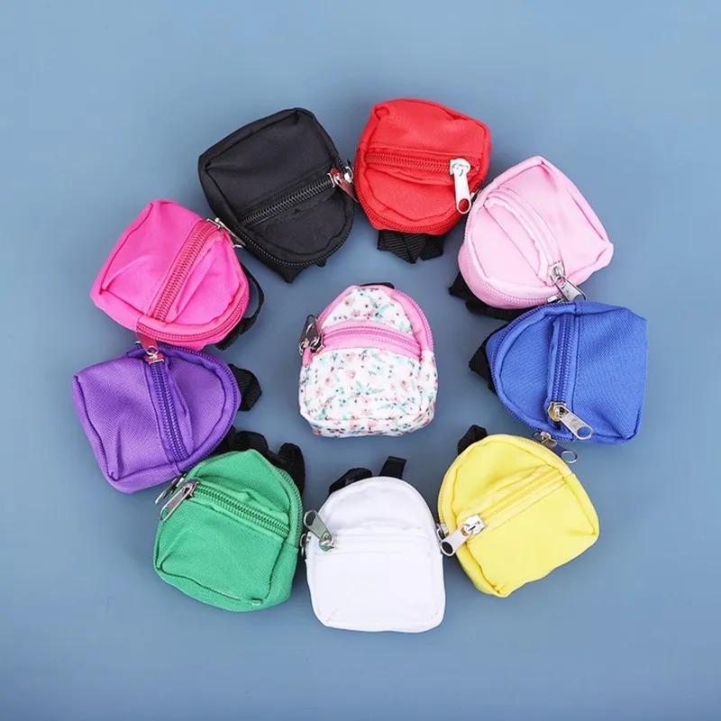 짱패브릭 인형용 배낭 육일돌 캔버스 백팩, 블랙, 1개