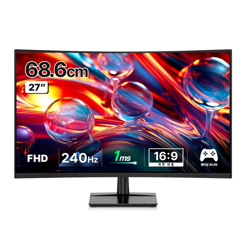 한성컴퓨터 FHD 240Hz 게이밍 커브드 모니터, 68.6cm, TFG27F24V2(일반)