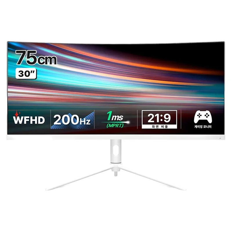 한성컴퓨터 WFHD 울트라 와이드 200Hz 게이밍 모니터, 75cm, TFG30F20W(무결점)