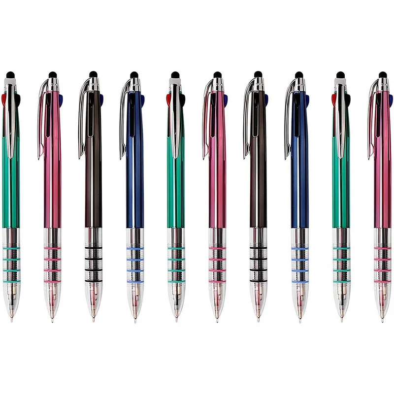 나노젯 3색 UV터치 볼펜 0.7mm, 랜덤 발송, 10개