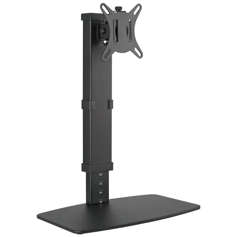 이지마운트 모니터 스탠드 거치대 높이조절 피벗 벽밀착 CMC1032, Black, 1개