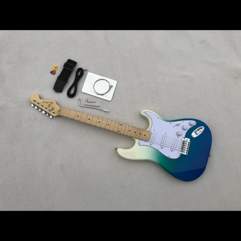 저렴한 일렉트릭 기타 그라데이션 ST 6현 기타 완제품 재고, [01] 옵션1