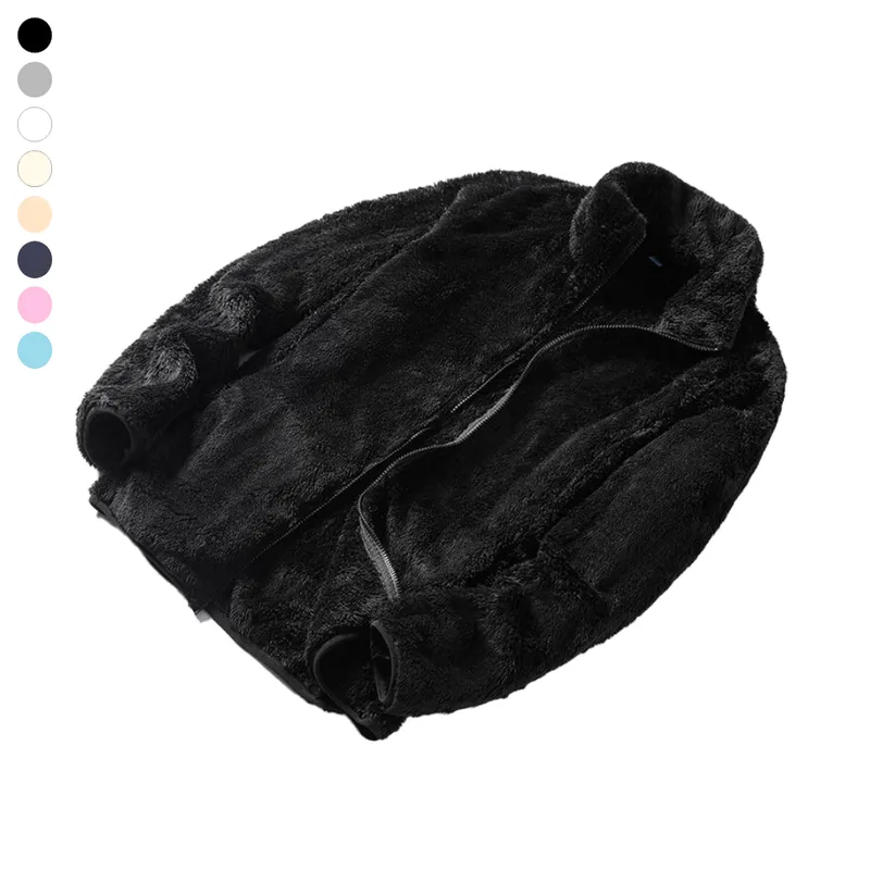 하바우 남녀공용 포근한 뽀글이 후리스 플리스 자켓 1P