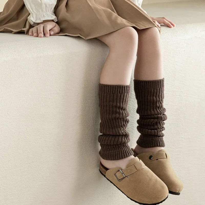 유아동 니트 레그워머 삭스 겨울 보온 필수템 따뜻한 골지 짜임 니트워머 양말 여아 남아 공용 패션 아이템 스커트 원피스 부츠 코디용 꾸안꾸 포인트 부드럽고 포근한 울니트 소재
