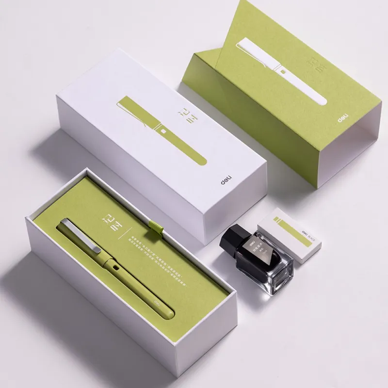 입문자 만년필 초보자용 가성비 잉크 펜 EF촉 + 카트리지+잉크+컨버터 선물 구성세트, A3(샤인그린)