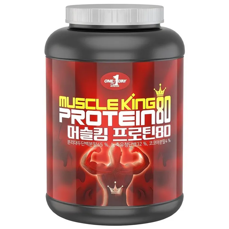원데이뉴트리션 머슬킹 80 프로틴 헬스 보충제, 2kg, 1개