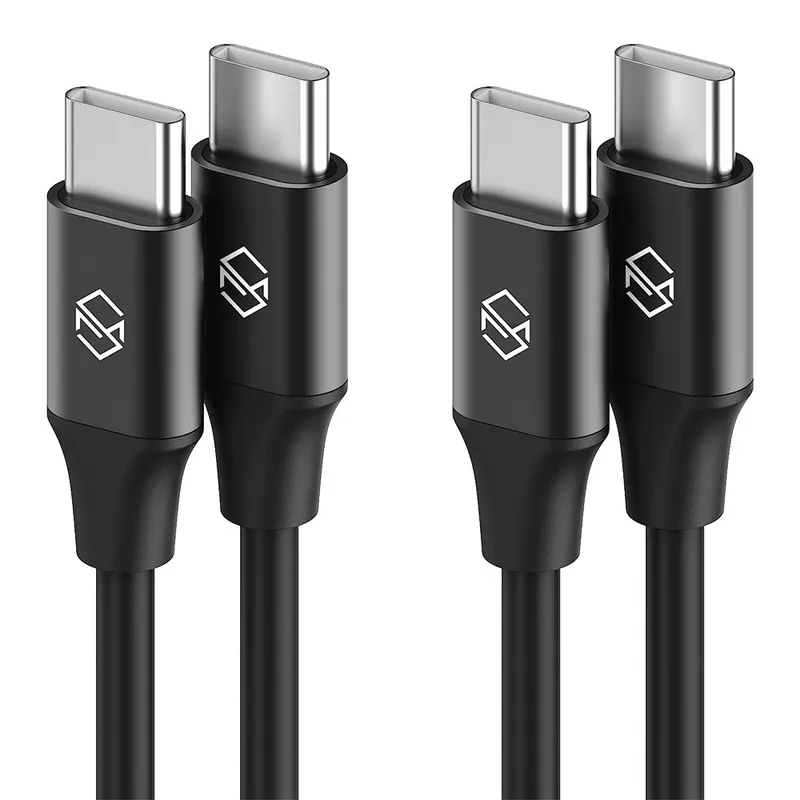 신지모루 C to C PD 고속충전 케이블 60W, 블랙, 2m, 2개