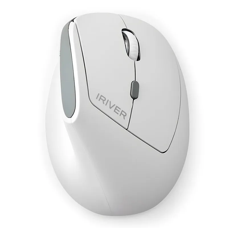 아이리버 여성용 손목보호 작은손 무선 버티컬 마우스 EQwear-Lady Vertical Grip EV15, 화이트