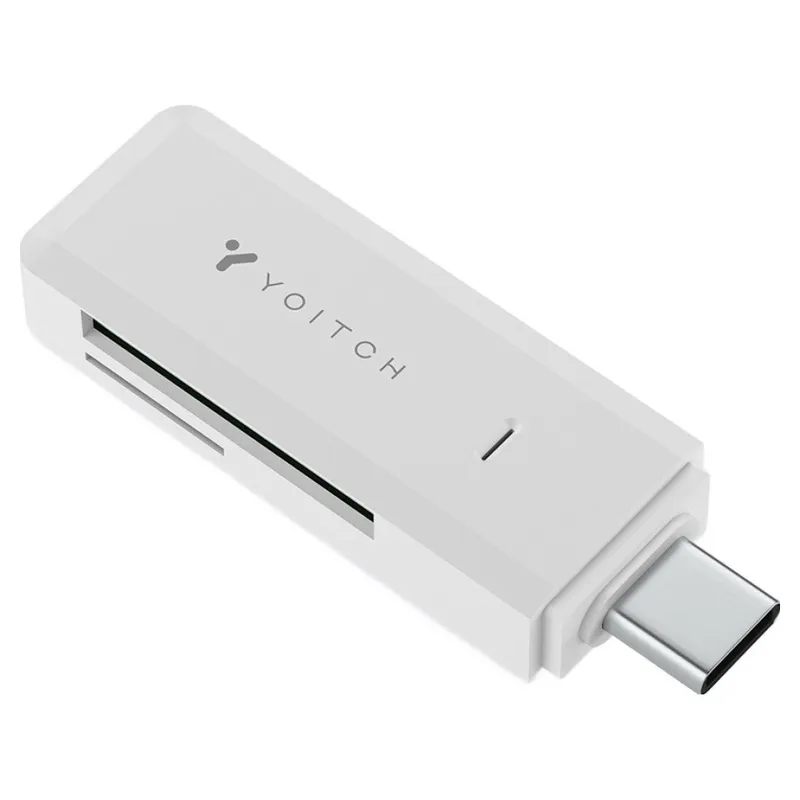 요이치 USB 3.0 SD카드 리더기 1테라 C타입, 화이트, 1개, YG-CRC300