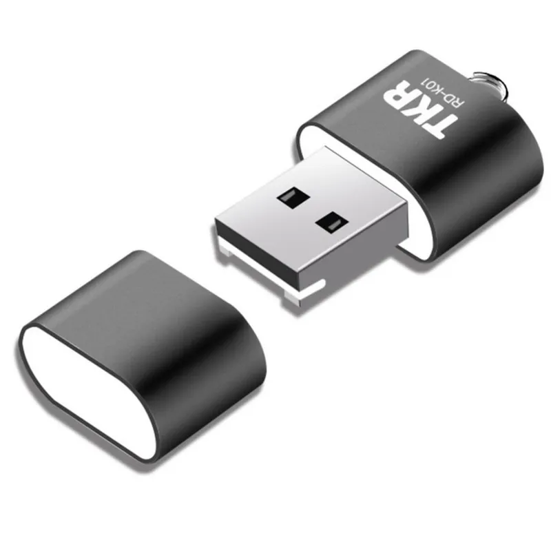 태경리테일 RD-K01 초소형 Micro SD TF 카드 리더기 1테라 호환 USB 2.0, 블랙, 1개