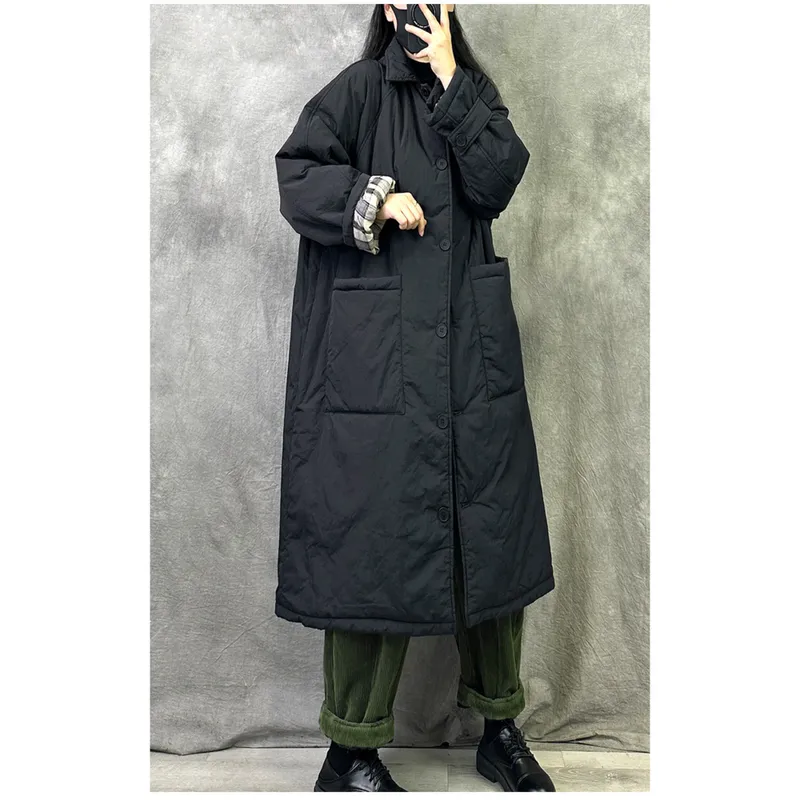 Wiseha 여성겨울 코트 보온축열 웰론 패딩 롱 패딩