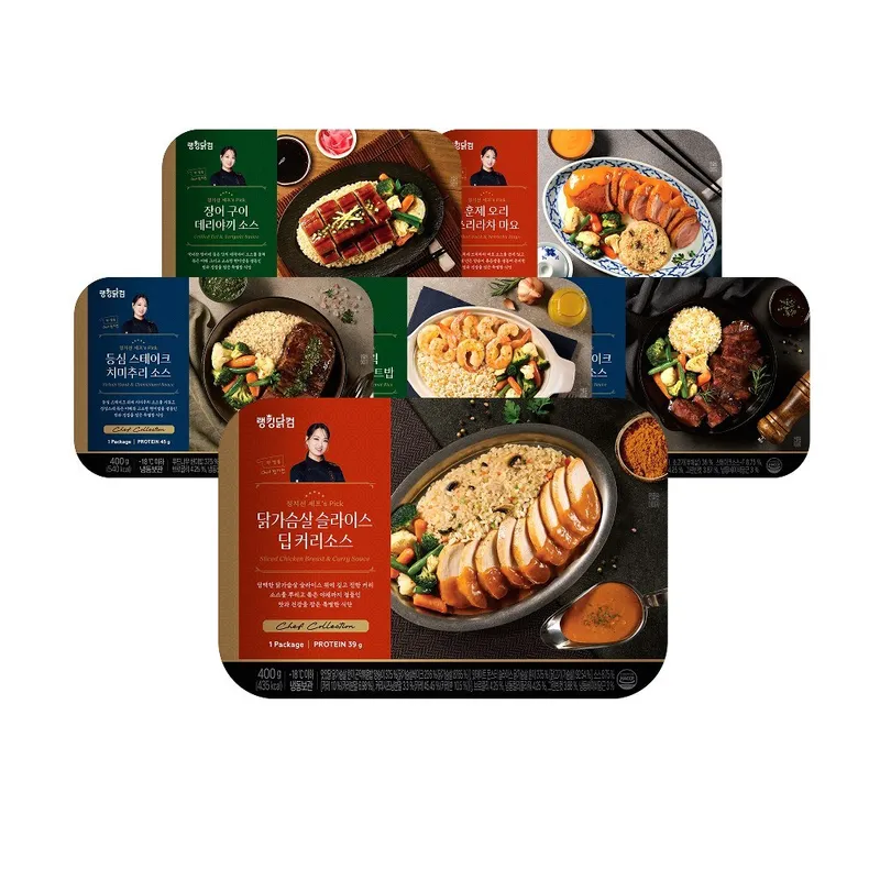 [랭킹닭컴] 정지선 셰프's Pick 프리미엄도시락 6종 혼합, 6개, 400g