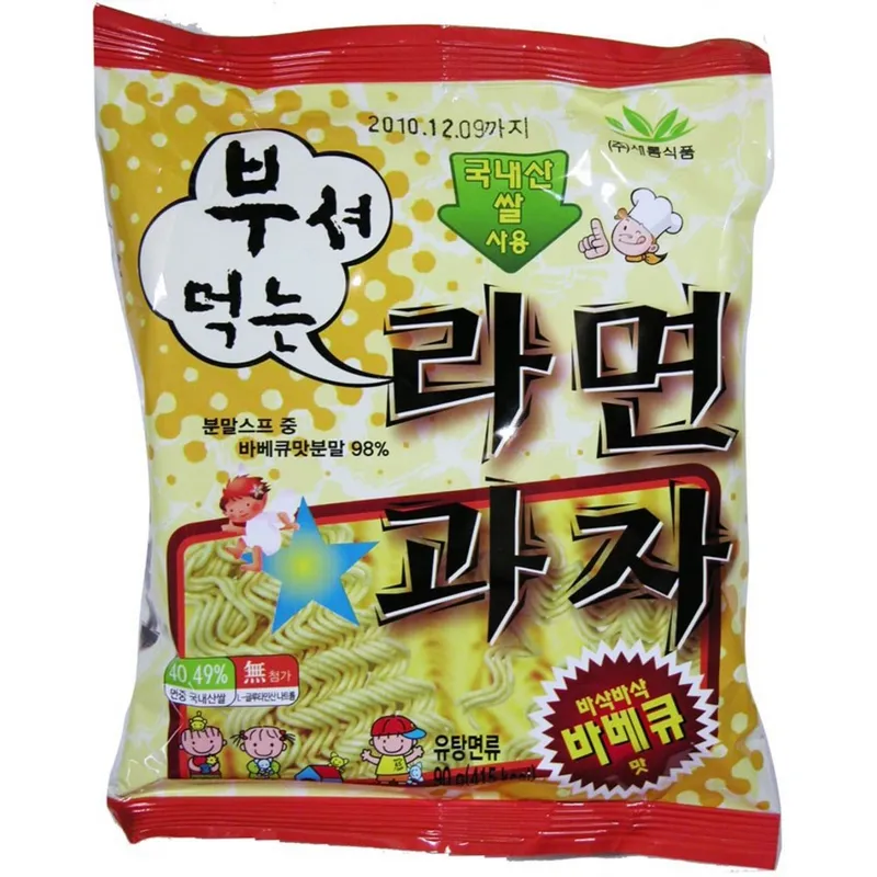 새롬식품 새롬 부셔먹는 라면과자 90g 이강산닷컴, 20개