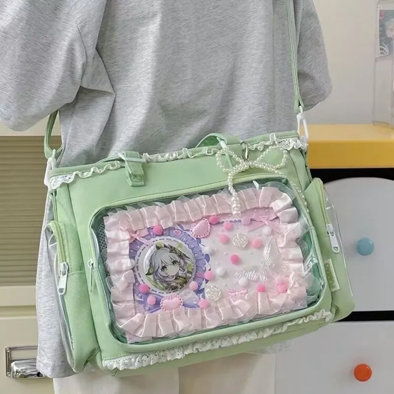 덕질가방 부케 이타백 굿즈 뱃지 데코 투명가방 숄더 크로스백