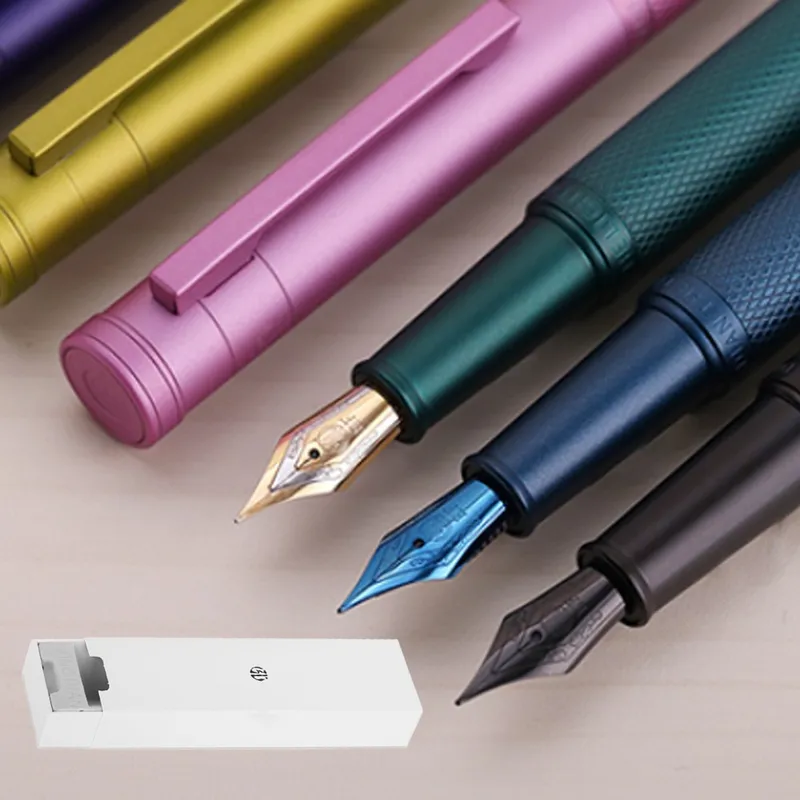 홍디안 만년필 EF촉 1850 1851 입문용 선물용 초보자 대학생 입학 졸업, 02.홍디안 1850 블랙