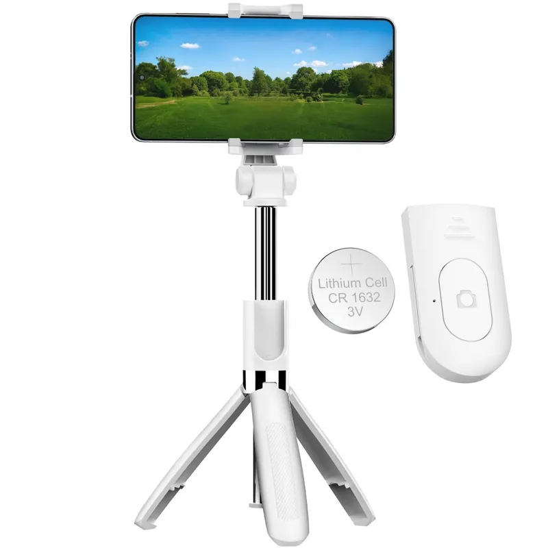 로랜텍 알티 경량 삼각대 리모컨 블루투스 휴대폰 셀카봉, RT32(화이트), 1개