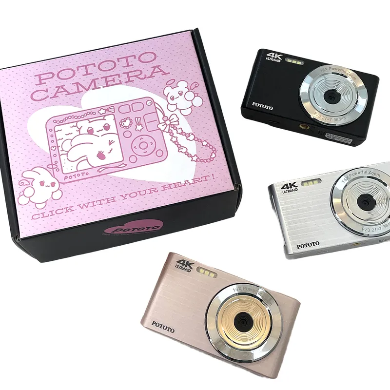 포토토카메라 빈티지 디카 디지털 카메라 레트로 Y2K POTOTO-01, 핑크