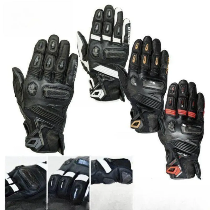 RS타이치 레이싱 글러브 RST441 글러브 프로텍터 레더 장갑, BLACK/GOLD