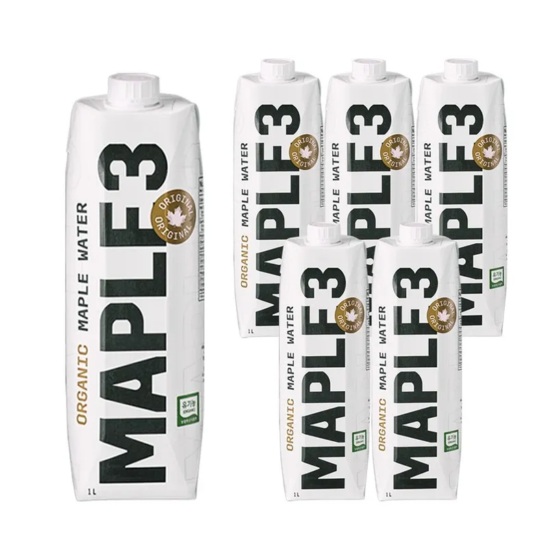 메이플쓰리 오가닉 메이플워터, 1L, 6개