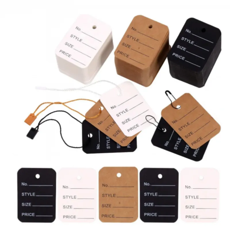 의류택 네임택 종이택 가격표 1000매, 1개, SJ 블랙 1000매