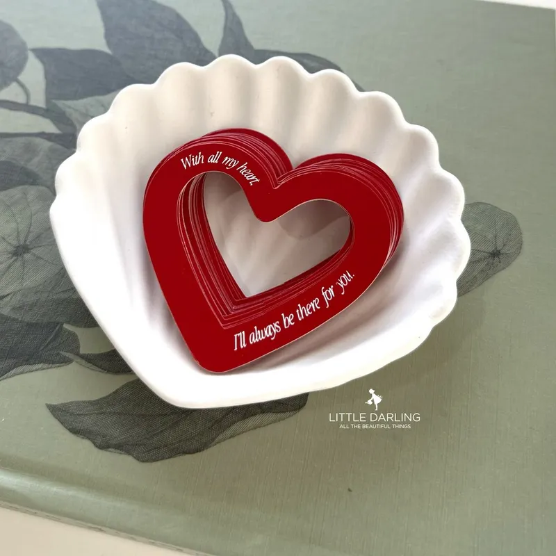 하트 프레임택 빼빼로 선물포장 꽃바구니 꽃다발, (1SET-5EA)