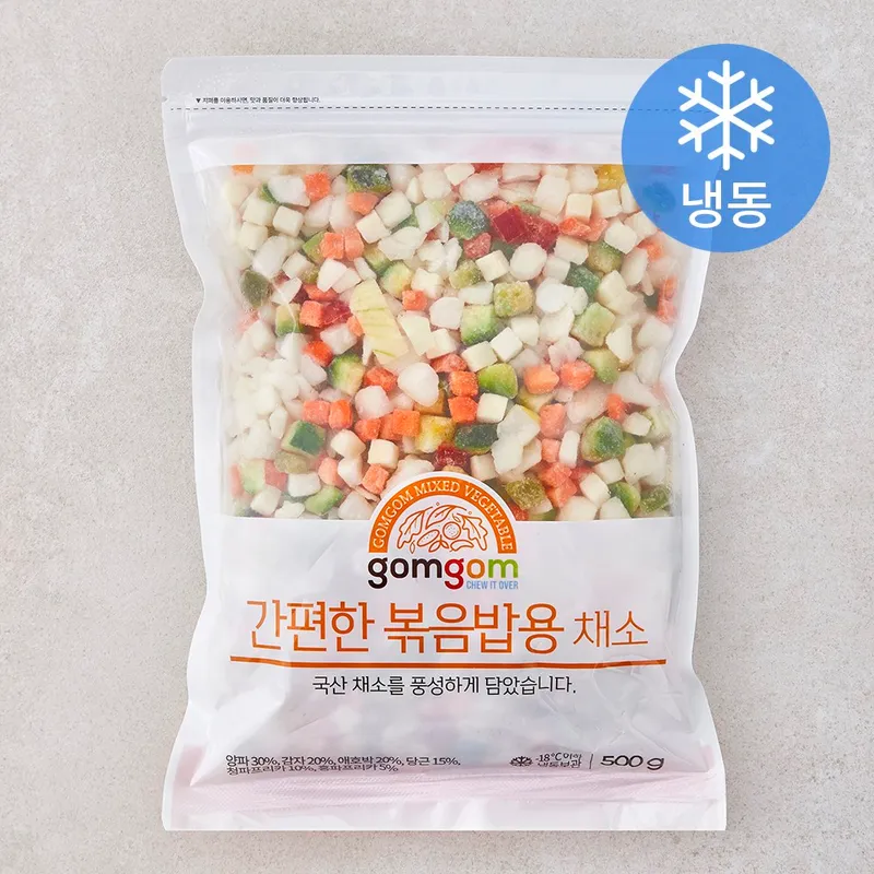 곰곰 간편한 볶음밥용 채소 (냉동), 500g, 1개